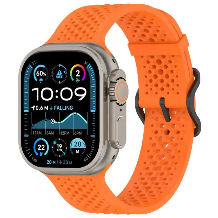 xDfind 透氣矽膠錶帶，適用於 Apple Watch 42 / 44 / 45 / 46 / 49mm，適用於 Apple Watch 38 / 40 / 41 / S10 42mm