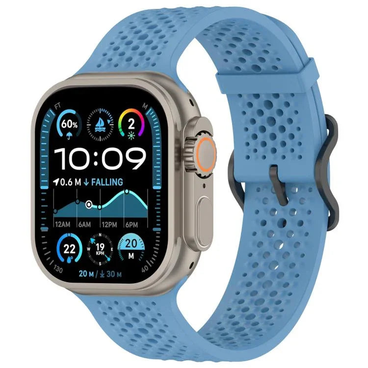 xDfind 透氣矽膠錶帶，適用於 Apple Watch 42 / 44 / 45 / 46 / 49mm，適用於 Apple Watch 38 / 40 / 41 / S10 42mm
