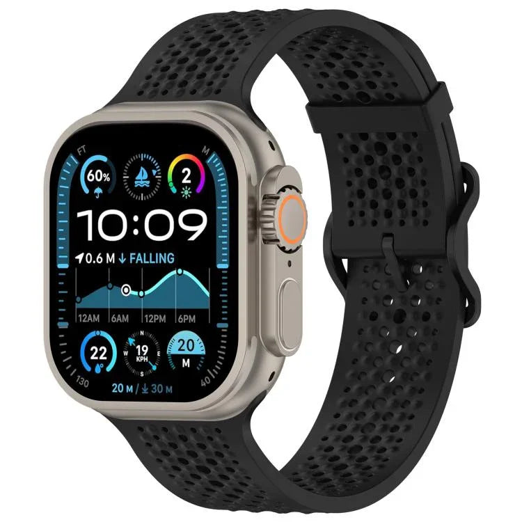xDfind 透氣矽膠錶帶，適用於 Apple Watch 42 / 44 / 45 / 46 / 49mm，適用於 Apple Watch 38 / 40 / 41 / S10 42mm