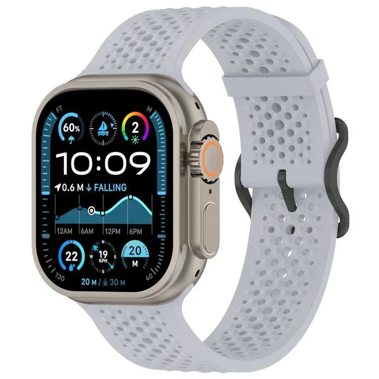 xDfind 透氣矽膠錶帶，適用於 Apple Watch 42 / 44 / 45 / 46 / 49mm，適用於 Apple Watch 38 / 40 / 41 / S10 42mm