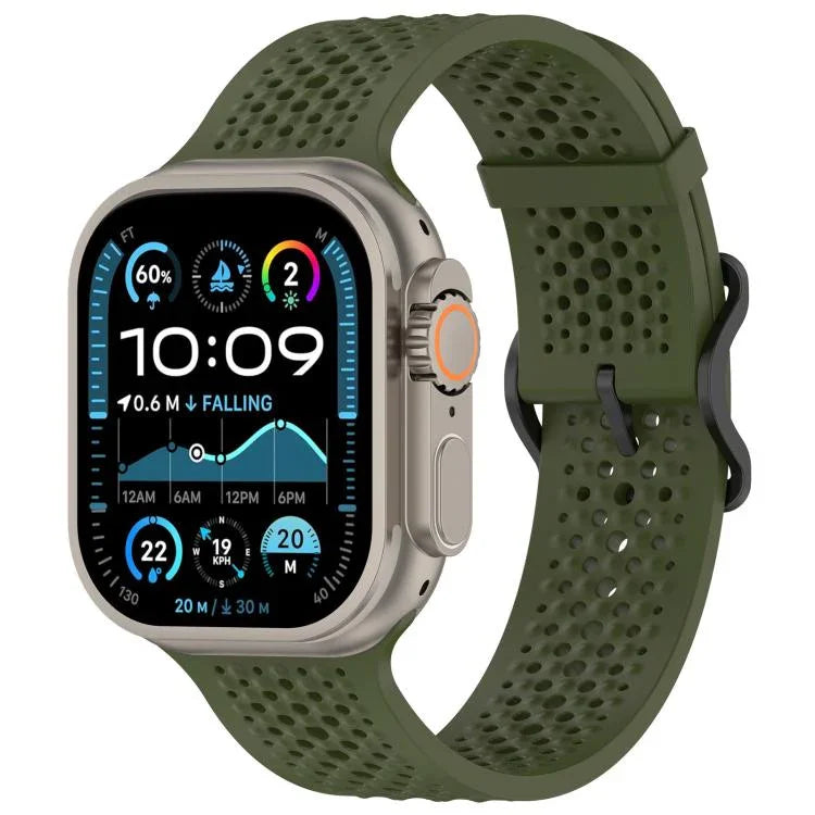 xDfind 透氣矽膠錶帶，適用於 Apple Watch 42 / 44 / 45 / 46 / 49mm，適用於 Apple Watch 38 / 40 / 41 / S10 42mm