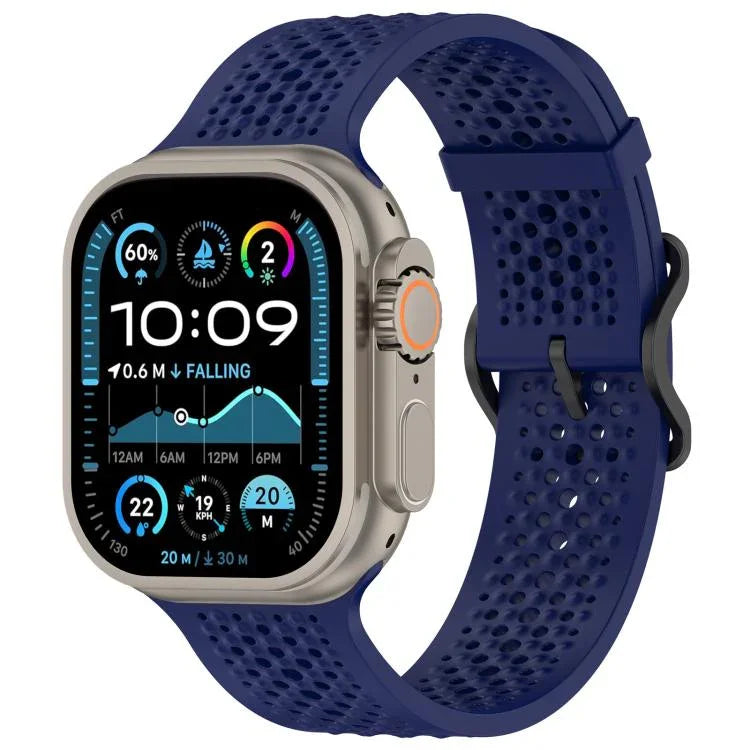 xDfind 透氣矽膠錶帶，適用於 Apple Watch 42 / 44 / 45 / 46 / 49mm，適用於 Apple Watch 38 / 40 / 41 / S10 42mm