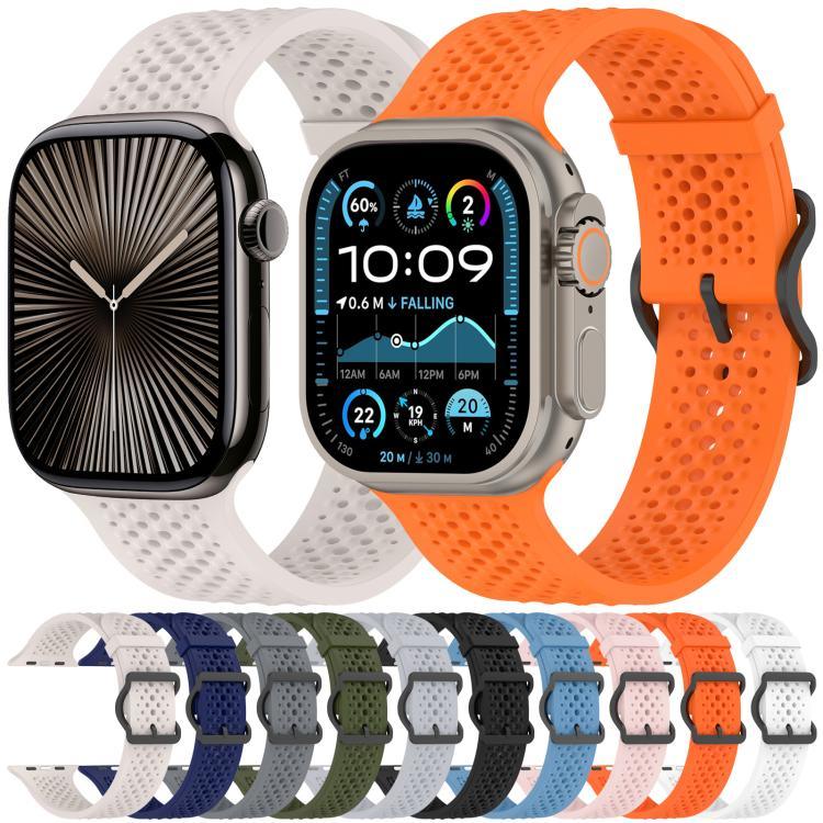 xDfind 透氣矽膠錶帶，適用於 Apple Watch 42 / 44 / 45 / 46 / 49mm，適用於 Apple Watch 38 / 40 / 41 / S10 42mm