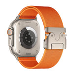 xDfind 降落傘扣彈性尼龍錶帶，適用於 Apple Watch 42 / 44 / 45 / 46 / 49mm，適用於 Apple Watch 38 / 40 / 41 / S10 42mm