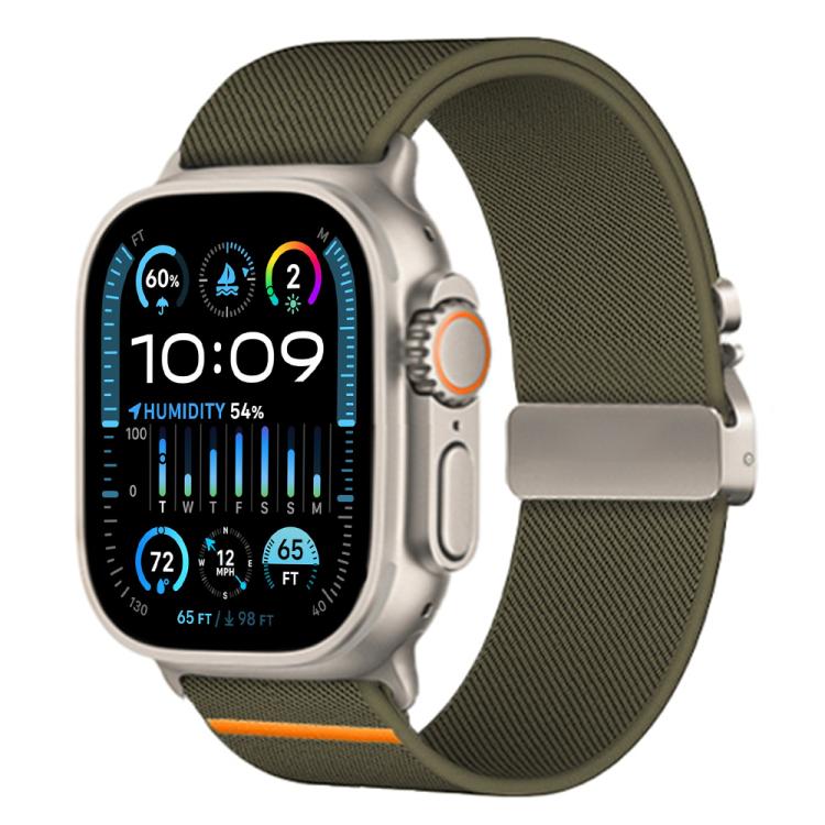 xDfind 降落傘扣彈性尼龍錶帶，適用於 Apple Watch 42 / 44 / 45 / 46 / 49mm，適用於 Apple Watch 38 / 40 / 41 / S10 42mm