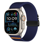 xDfind 降落傘扣彈性尼龍錶帶，適用於 Apple Watch 42 / 44 / 45 / 46 / 49mm，適用於 Apple Watch 38 / 40 / 41 / S10 42mm