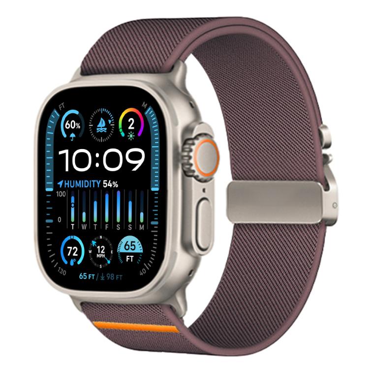 xDfind 降落傘扣彈性尼龍錶帶，適用於 Apple Watch 42 / 44 / 45 / 46 / 49mm，適用於 Apple Watch 38 / 40 / 41 / S10 42mm