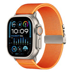 xDfind 降落傘扣彈性尼龍錶帶，適用於 Apple Watch 42 / 44 / 45 / 46 / 49mm，適用於 Apple Watch 38 / 40 / 41 / S10 42mm