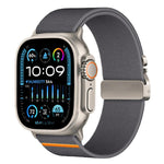 xDfind 降落傘扣彈性尼龍錶帶，適用於 Apple Watch 42 / 44 / 45 / 46 / 49mm，適用於 Apple Watch 38 / 40 / 41 / S10 42mm