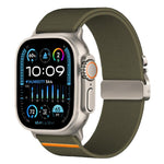 xDfind 降落傘扣彈性尼龍錶帶，適用於 Apple Watch 42 / 44 / 45 / 46 / 49mm，適用於 Apple Watch 38 / 40 / 41 / S10 42mm