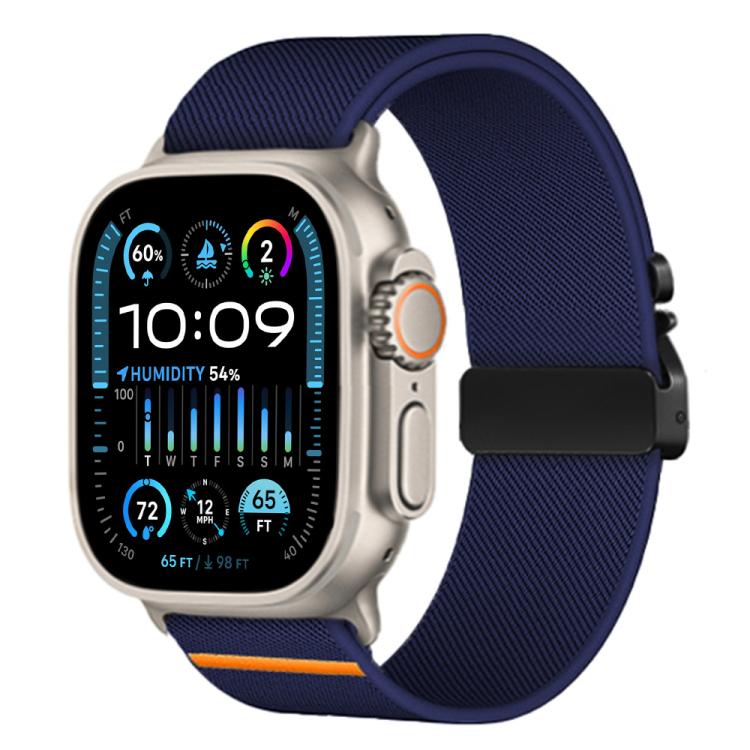 xDfind 降落傘扣彈性尼龍錶帶，適用於 Apple Watch 42 / 44 / 45 / 46 / 49mm，適用於 Apple Watch 38 / 40 / 41 / S10 42mm