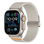 xDfind 降落傘扣彈性尼龍錶帶，適用於 Apple Watch 42 / 44 / 45 / 46 / 49mm，適用於 Apple Watch 38 / 40 / 41 / S10 42mm