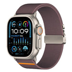 xDfind 降落傘扣彈性尼龍錶帶，適用於 Apple Watch 42 / 44 / 45 / 46 / 49mm，適用於 Apple Watch 38 / 40 / 41 / S10 42mm