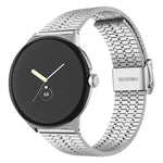 xDfind 七珠扣不鏽鋼錶帶，適用 Google Pixel Watch 4 / Watch 3 45mm，適用 Google Pixel Watch 4 / 3 / 2 / 1 41mm