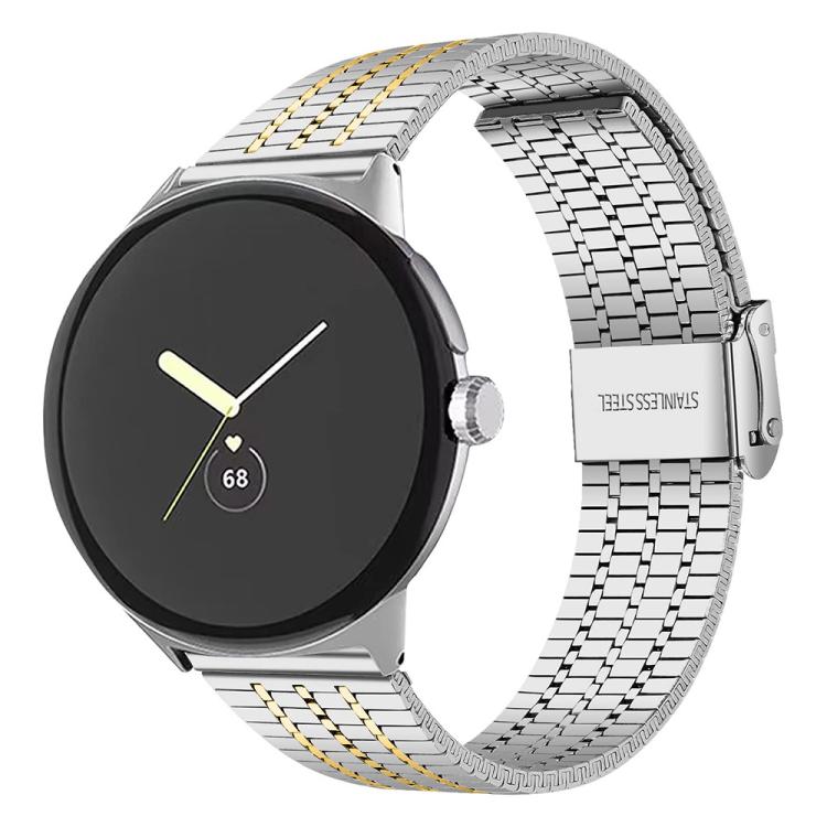 xDfind 七珠扣不鏽鋼錶帶，適用 Google Pixel Watch 4 / Watch 3 45mm，適用 Google Pixel Watch 4 / 3 / 2 / 1 41mm