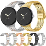 xDfind 七珠扣不鏽鋼錶帶，適用 Google Pixel Watch 4 / Watch 3 45mm，適用 Google Pixel Watch 4 / 3 / 2 / 1 41mm