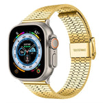 xDfind 七珠扣不鏽鋼錶帶，適用於 Apple Watch 42 / 44 / 45 / 46 / 49mm，適用於 Apple Watch 38 / 40 / 41 / S10 42mm