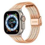 xDfind 七珠扣不鏽鋼錶帶，適用於 Apple Watch 42 / 44 / 45 / 46 / 49mm，適用於 Apple Watch 38 / 40 / 41 / S10 42mm