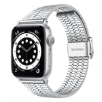 xDfind 七珠扣不鏽鋼錶帶，適用於 Apple Watch 42 / 44 / 45 / 46 / 49mm，適用於 Apple Watch 38 / 40 / 41 / S10 42mm
