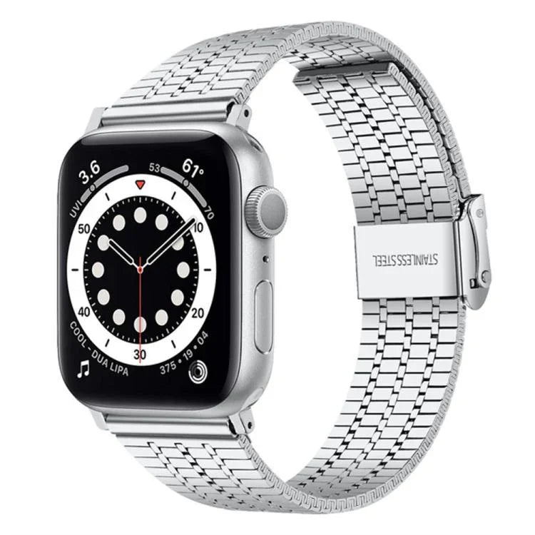 xDfind 七珠扣不鏽鋼錶帶，適用於 Apple Watch 42 / 44 / 45 / 46 / 49mm，適用於 Apple Watch 38 / 40 / 41 / S10 42mm