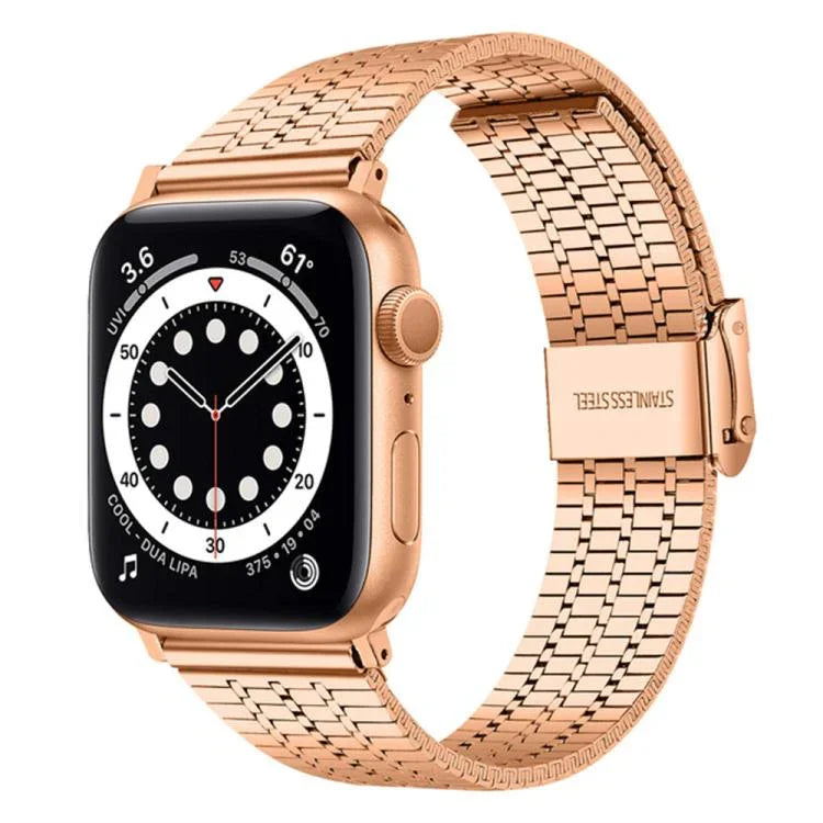 xDfind 七珠扣不鏽鋼錶帶，適用於 Apple Watch 42 / 44 / 45 / 46 / 49mm，適用於 Apple Watch 38 / 40 / 41 / S10 42mm