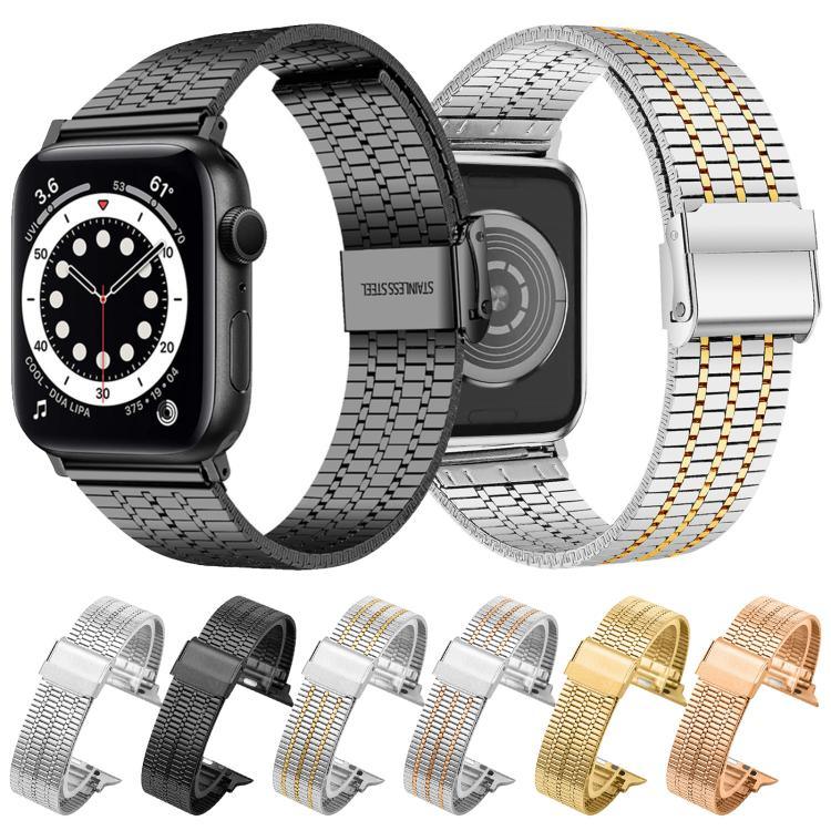 xDfind 七珠扣不鏽鋼錶帶，適用於 Apple Watch 42 / 44 / 45 / 46 / 49mm，適用於 Apple Watch 38 / 40 / 41 / S10 42mm