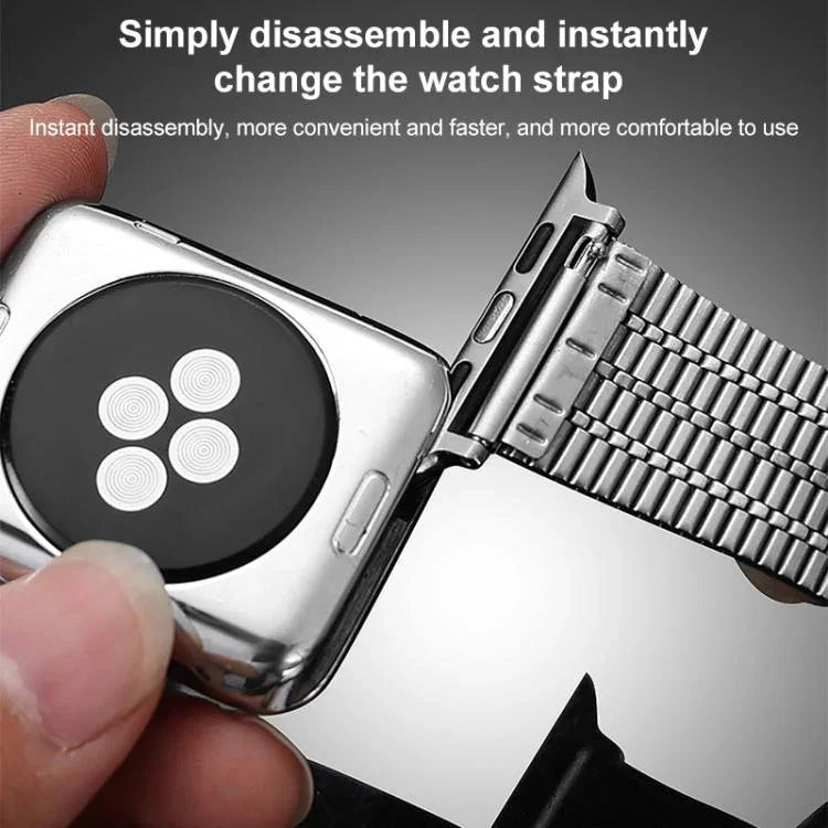 xDfind 七珠扣不鏽鋼錶帶，適用於 Apple Watch 42 / 44 / 45 / 46 / 49mm，適用於 Apple Watch 38 / 40 / 41 / S10 42mm