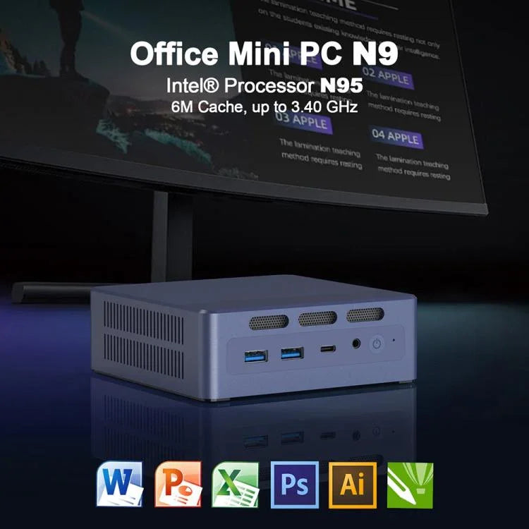GXMO N9(N95) Windows 11 Intel ADL-N N95 四核心處理器迷你電腦，16GB+512GB
