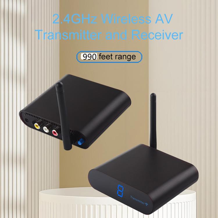 Measy AV230 2.4GHz 無線音頻/視頻發射器與接收器 1發射至2接收，AV230-2