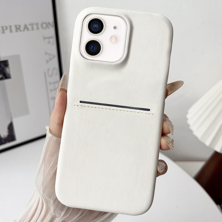 皮膚觸感羊皮卡槽手機殼，適用於 iPhone 12 / 12 Pro、iPhone 12 Pro Max