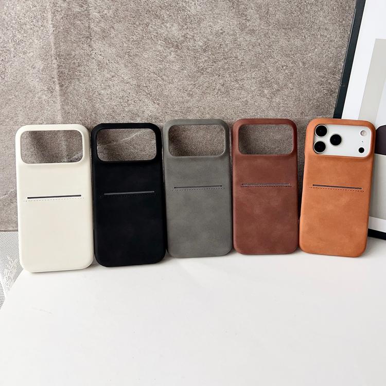 皮膚觸感羊皮卡槽手機殼，適用於 iPhone 12 / 12 Pro、iPhone 12 Pro Max