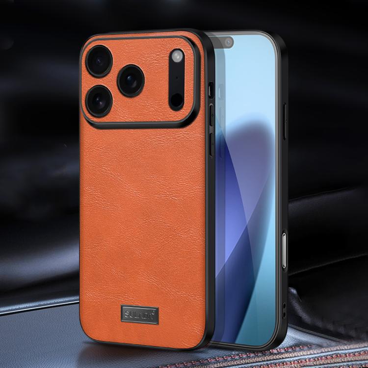 SULADA 防震 TPU 混合手工皮革手機殼，適用於 iPhone 17 Pro Max、iPhone 17 Pro、iPhone 17、iPhone Air