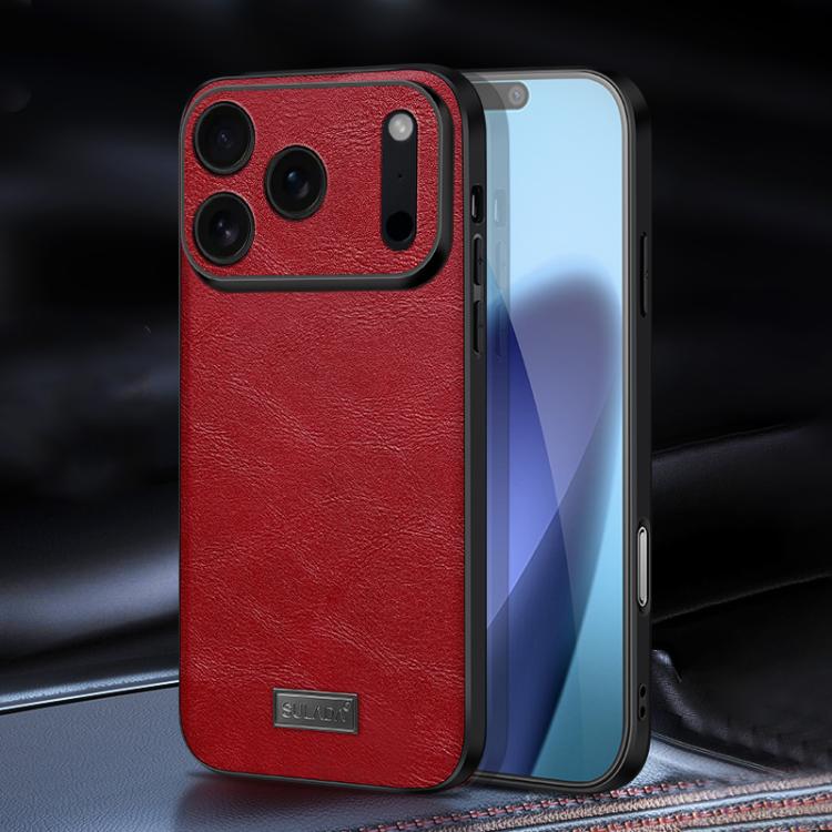 SULADA 防震 TPU 混合手工皮革手機殼，適用於 iPhone 17 Pro Max、iPhone 17 Pro、iPhone 17、iPhone Air