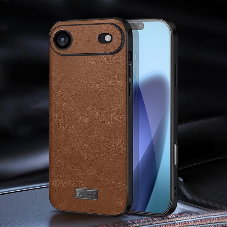 SULADA 防震 TPU 混合手工皮革手機殼，適用於 iPhone 17 Pro Max、iPhone 17 Pro、iPhone 17、iPhone Air