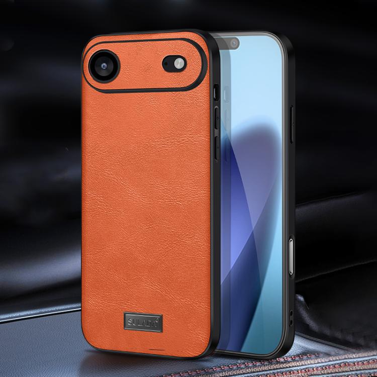 SULADA 防震 TPU 混合手工皮革手機殼，適用於 iPhone 17 Pro Max、iPhone 17 Pro、iPhone 17、iPhone Air