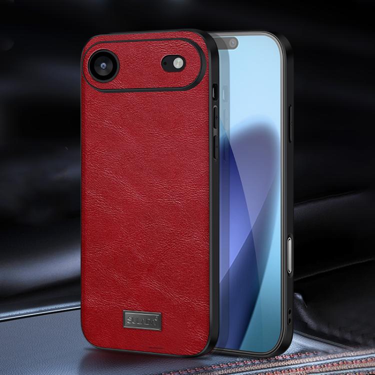 SULADA 防震 TPU 混合手工皮革手機殼，適用於 iPhone 17 Pro Max、iPhone 17 Pro、iPhone 17、iPhone Air