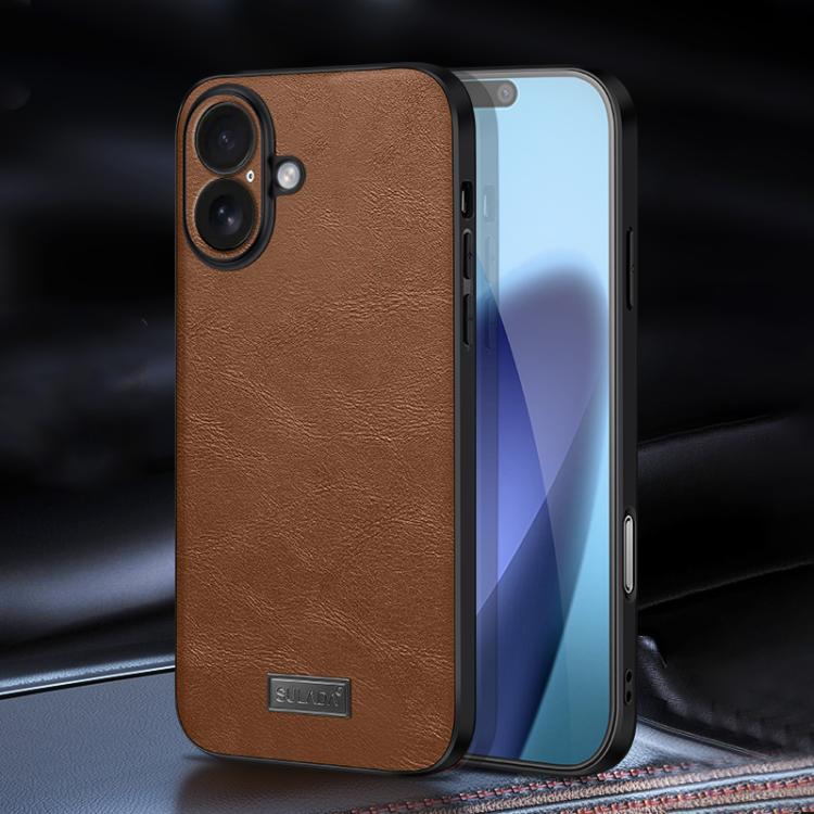 SULADA 防震 TPU 混合手工皮革手機殼，適用於 iPhone 17 Pro Max、iPhone 17 Pro、iPhone 17、iPhone Air