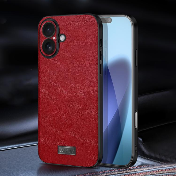 SULADA 防震 TPU 混合手工皮革手機殼，適用於 iPhone 17 Pro Max、iPhone 17 Pro、iPhone 17、iPhone Air