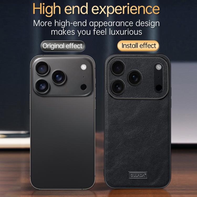 SULADA 防震 TPU 混合手工皮革手機殼，適用於 iPhone 17 Pro Max、iPhone 17 Pro、iPhone 17、iPhone Air