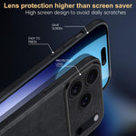 SULADA 防震 TPU 混合手工皮革手機殼，適用於 iPhone 17 Pro Max、iPhone 17 Pro、iPhone 17、iPhone Air