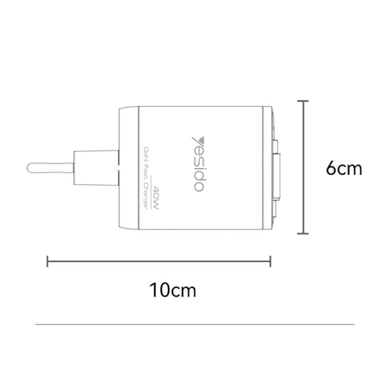 Yesido YC100 67W 快速充電器，附伸縮 Type-C 線，YC100