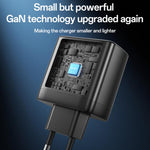 Yesido YC144C 65W 三埠快速充電器，附 1 米 Type-C 線，YC144C