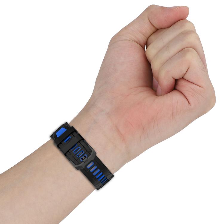 xDfind Two-color Black Buckle Silicone Watch Band, For Amazfit T-Rex 3