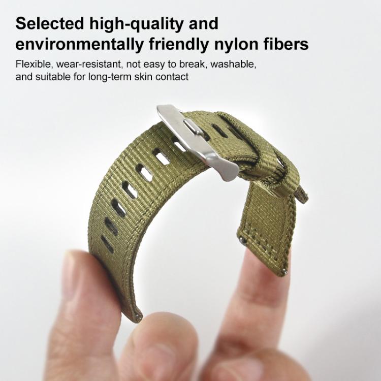 xDfind Two-section Nylon Watch Band, 20mm, 22mm