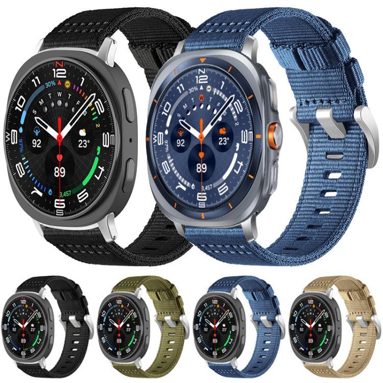 xDfind 兩段式尼龍錶帶，適用於 Samsung Galaxy Watch Ultra / Ultra 2025，Samsung Galaxy Watch8 / 8 Classic，Samsung Galaxy Watch 7 / 6 / 5 / FE