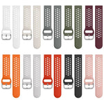 xDfind Silver Buckle Silicone Sport Watch Band, For Samsung Galaxy Watch 7 / 6 / 5 / FE