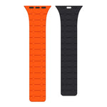xDfind 對比色磁性矽膠錶帶，適用於 Apple Watch 42 / 44 / 45 / 46 / 49mm，適用於 Apple Watch 38 / 40 / 41 / S10 42mm