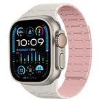 xDfind 對比色磁性矽膠錶帶，適用於 Apple Watch 42 / 44 / 45 / 46 / 49mm，適用於 Apple Watch 38 / 40 / 41 / S10 42mm