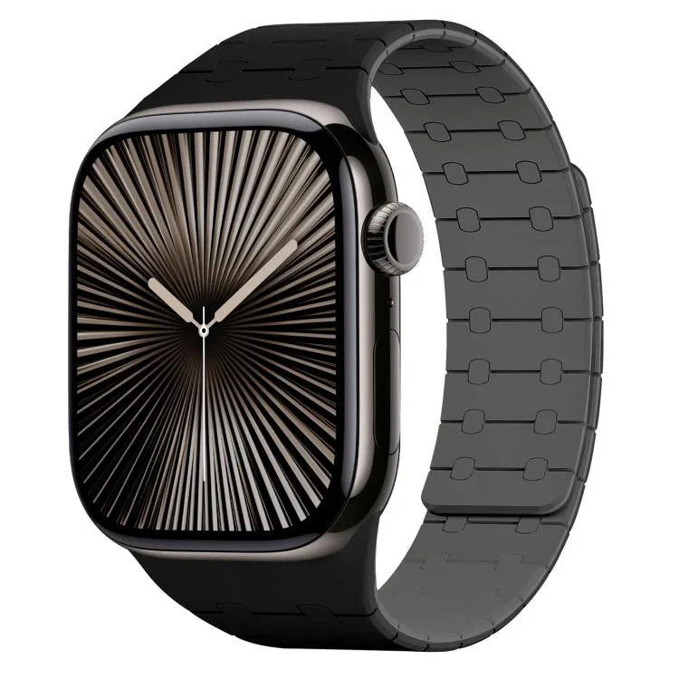 xDfind 對比色磁性矽膠錶帶，適用於 Apple Watch 42 / 44 / 45 / 46 / 49mm，適用於 Apple Watch 38 / 40 / 41 / S10 42mm