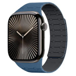 xDfind 對比色磁性矽膠錶帶，適用於 Apple Watch 42 / 44 / 45 / 46 / 49mm，適用於 Apple Watch 38 / 40 / 41 / S10 42mm